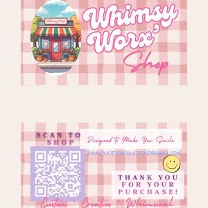 Visit my online Whimsy Worx Shop :)